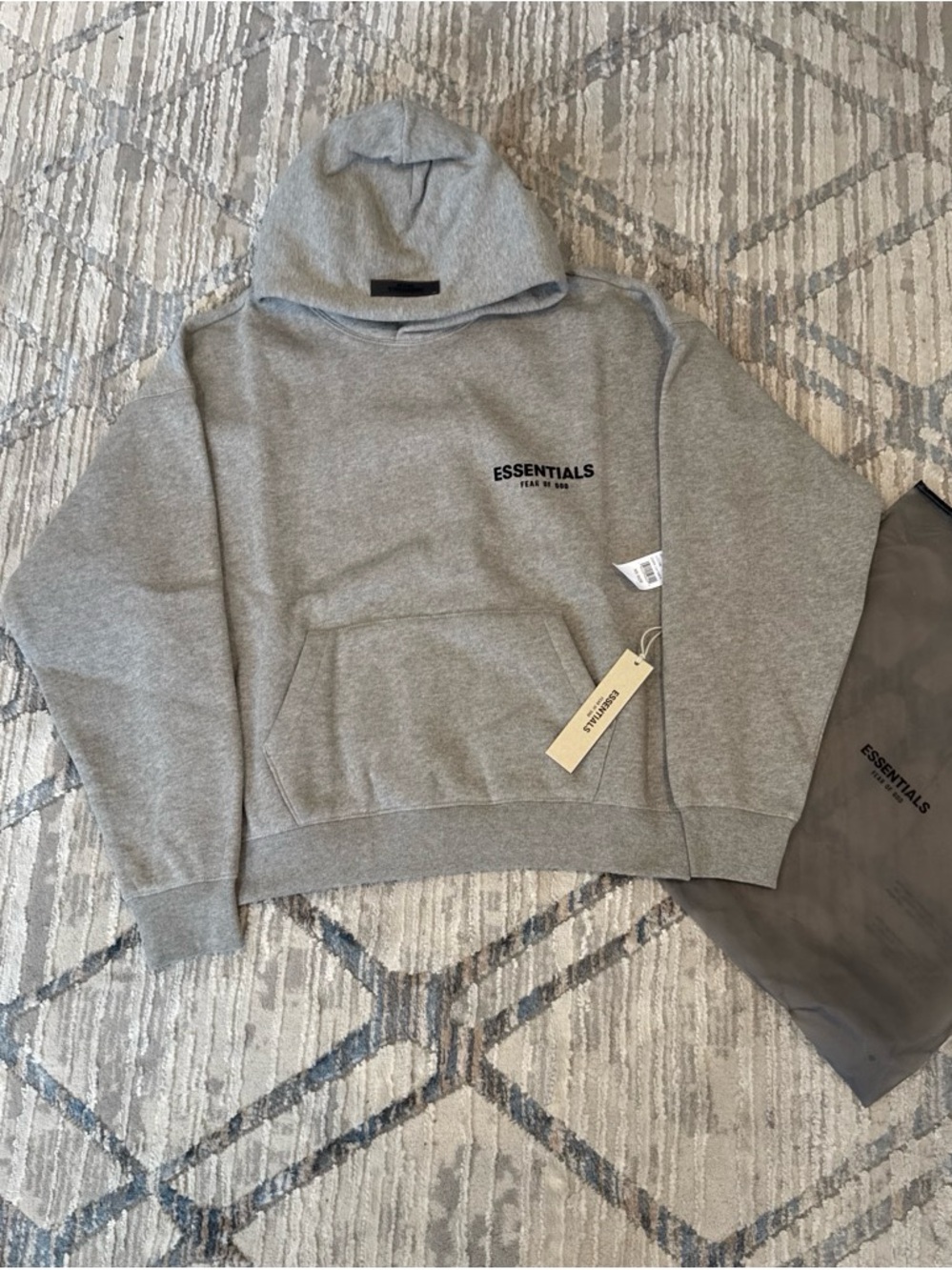 Fear of God ESSENTIALS Grey Crewneck Hoodie